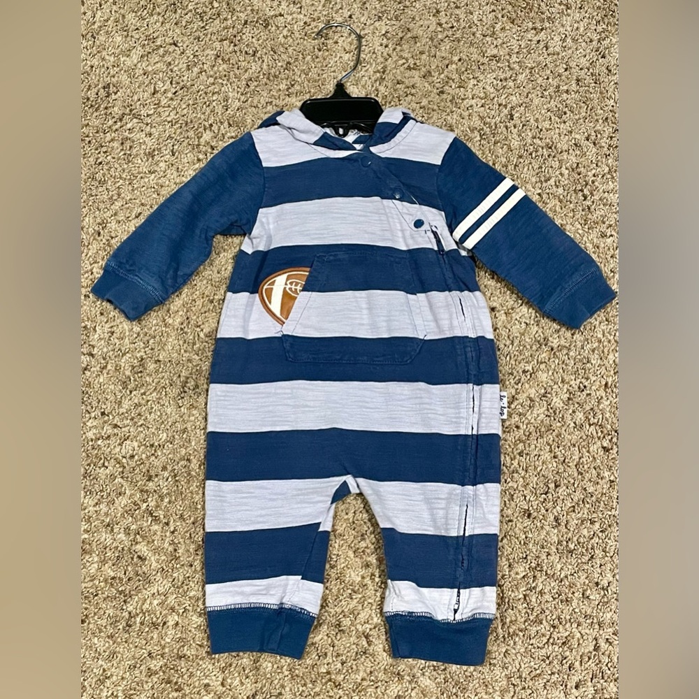 Le Top | Baby Boys Boutique Football Romper | 6 Month